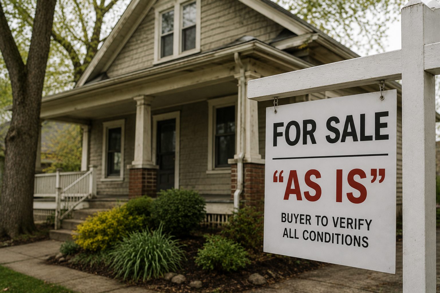 Buying a home as-is in ohio